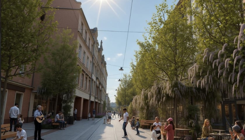 Wizualizacja przebudowy ulicy Ruskiej