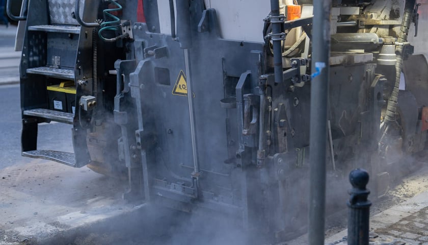 Pierwszy dzień remontu nawierzchni ulicy ks. Piotra Skargi. Wrocław, 18.05.2026