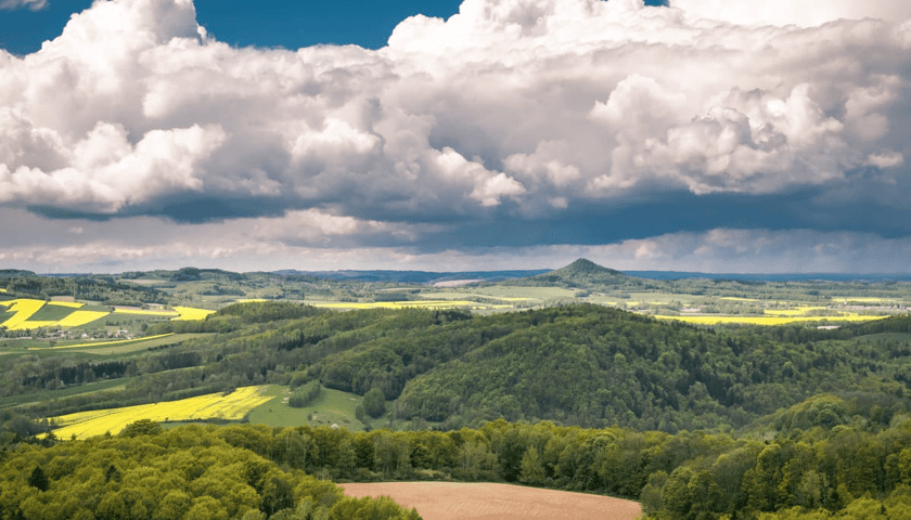 Widok na Góry i Pogórze Kaczawskie