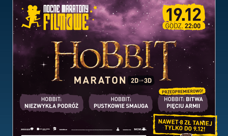 [KONKURS ZAKOŃCZONY] Zaproszenia na maraton "Hobbita" w Heliosie Magnolia