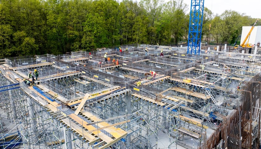 Budowa zbiornika wody czystej na terenie Zakładu Produkcji Wody „Mokry Dwór”