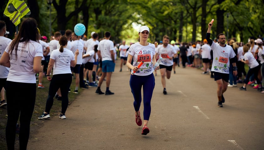 Uczestnicy Biegu Firmowego