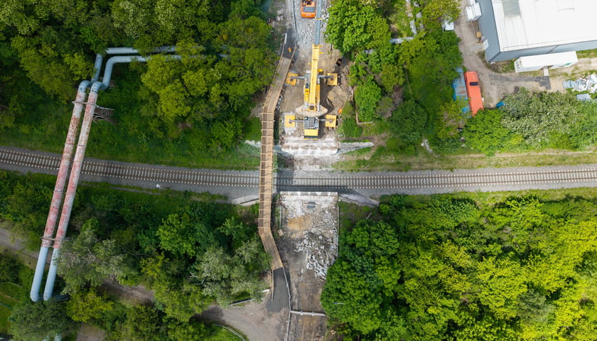Remont pierwszego wiaduktu na ulicy Gazowej - tego od strony Międzyleskiej (zdjęcie z 22 maja)