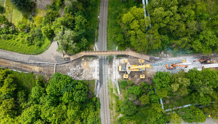 Remont pierwszego wiaduktu na ulicy Gazowej - tego od strony Międzyleskiej (zdjęcie z 22 maja)