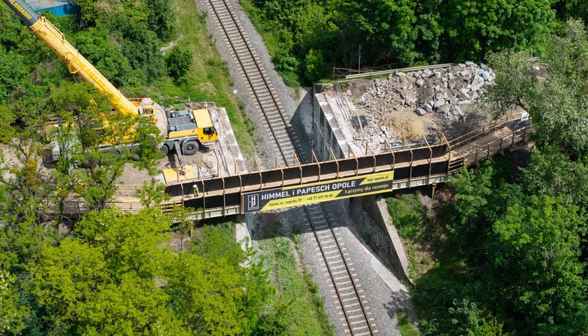 Remont pierwszego wiaduktu na ulicy Gazowej - tego od strony Międzyleskiej (zdjęcie z 22 maja)