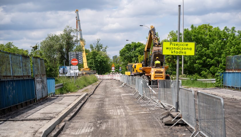 Remont pierwszego wiaduktu na ulicy Gazowej - tego od strony Międzyleskiej (zdjęcie z 22 maja)
