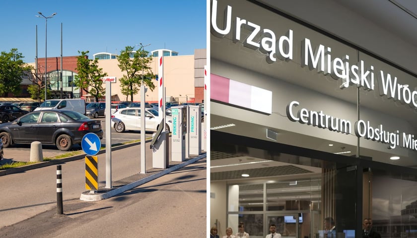 Parking przed Magnolia Park, Centrum Obsługi Mieszkańca UM Wrocławia w Magnolii