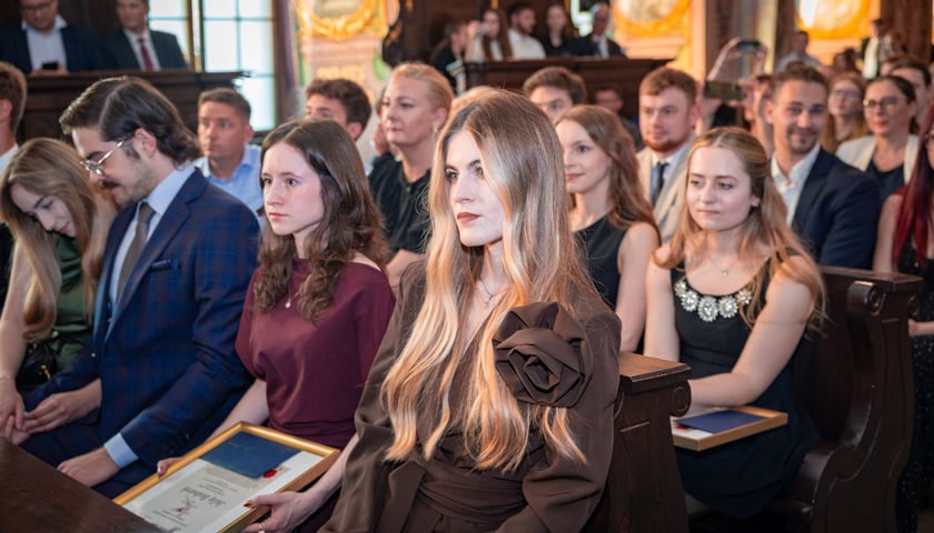 Uroczysta gala "Młode talenty" w Auli Leopoldyńskiej we Wrocławiu