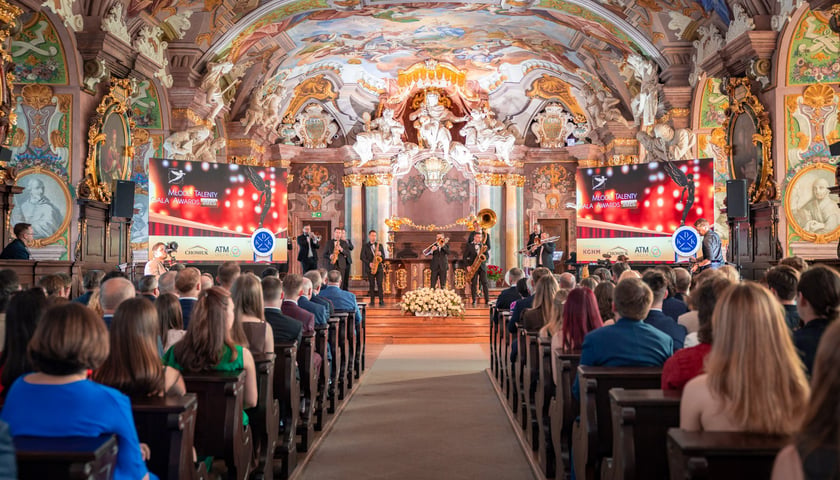 Uroczysta gala "Młode talenty" w Auli Leopoldyńskiej we Wrocławiu