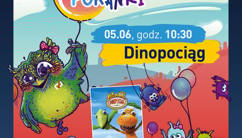 Zaproszenia na filmy dziecięce z cyklu „Dinopociąg” [ZAKOŃCZONY]