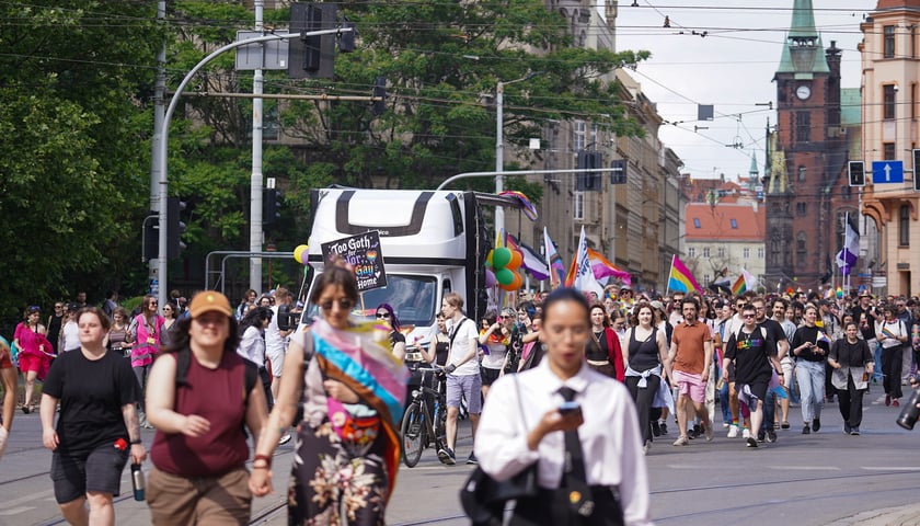 Uczestnicy Marszu Równości we Wrocławiu, 30 maja 2026 r.