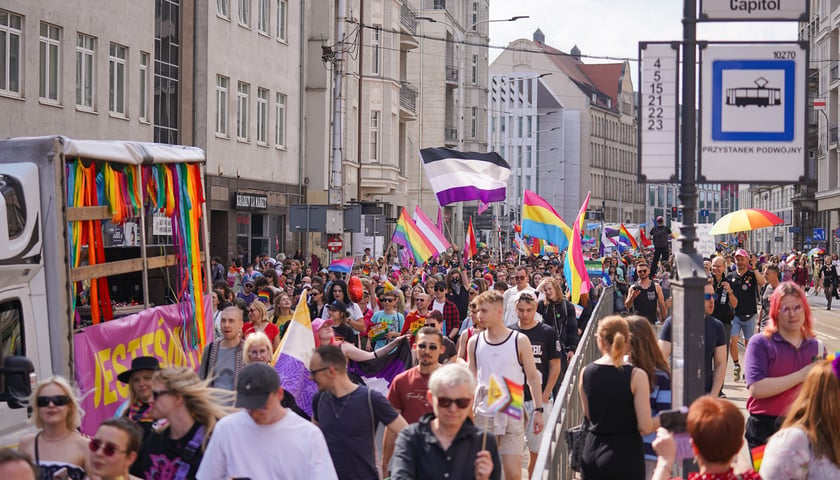 Uczestnicy Marszu Równości we Wrocławiu, 30 maja 2026 r.