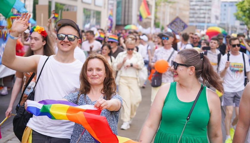 Uczestnicy Marszu Równości we Wrocławiu, 30 maja 2026 r.