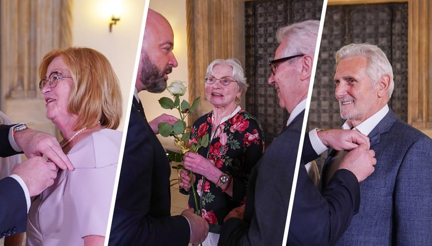 Prezydent w Starym Ratuszu odznaczał pary z wieloletnim stażem 