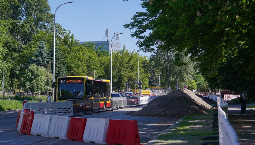 Ulica Gajowicka w trakcie przebudowy - maj 2026 rok