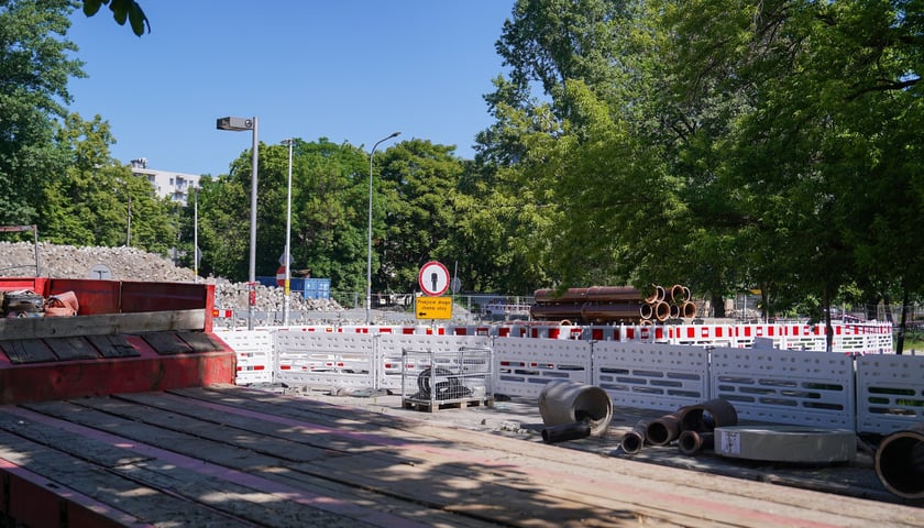 Ulica Gajowicka w trakcie przebudowy - maj 2026 rok