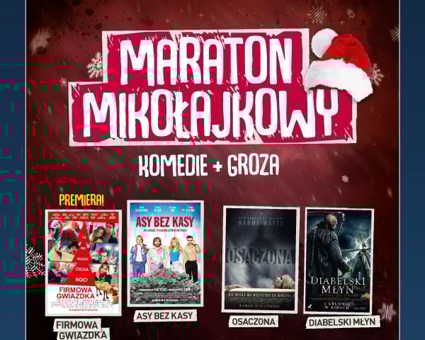 Podwójne zaproszenia na Maraton Mikołajkowy do Kina Helios [ZAKOŃCZONY]