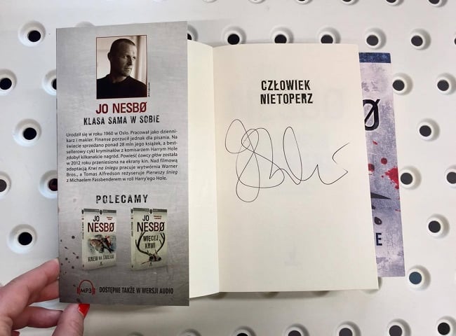 Książki Jo Nesbo „Człowiek Nietoperz” z autografem [ZAKOŃCZONY]