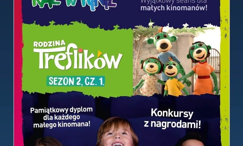 Poranki dla dzieci w Heliosie z serialem „Rodzina Treflików” [ZAKOŃCZONY]