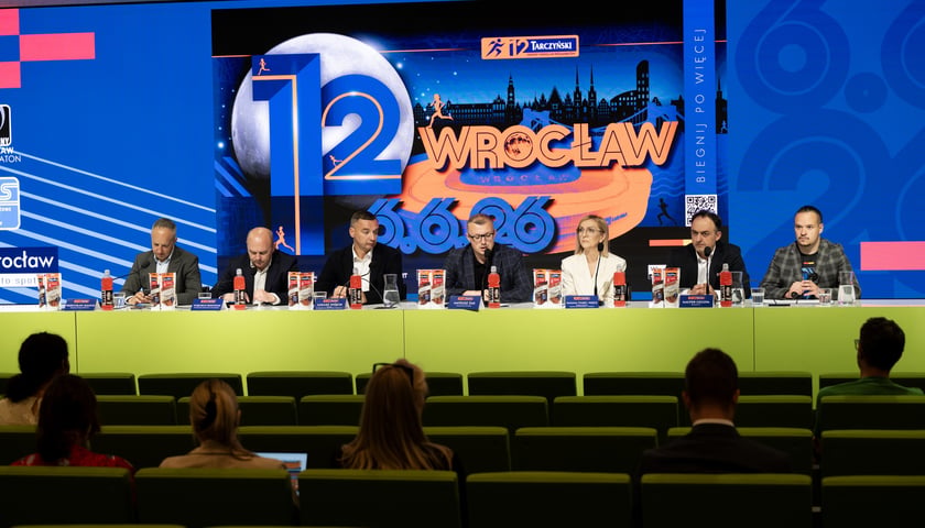 Konferencja prasowa przed 12. Tarczyński Nocny Wrocław Półmaraton, 2 czerwca 2026 r.