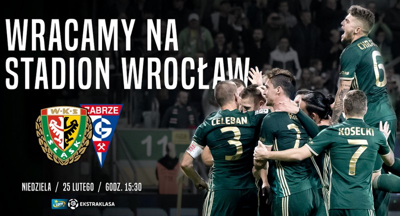 Bilety na mecz Śląsk Wrocław - Górnik Zabrze [ZAKOŃCZONY]