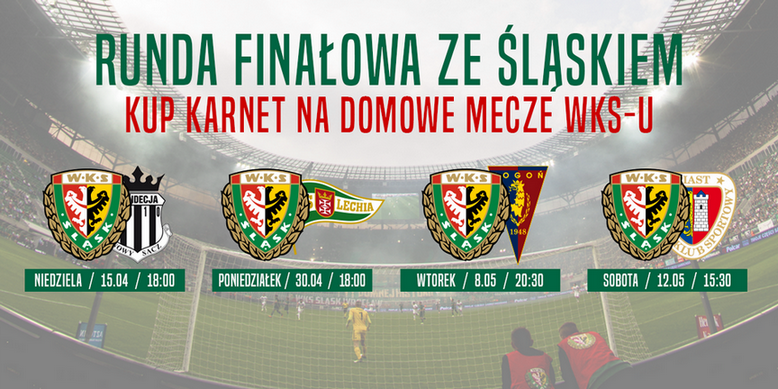 Bilety na mecz Śląsk Wrocław - Sandecja Nowy Sącz [ZAKOŃCZONY]