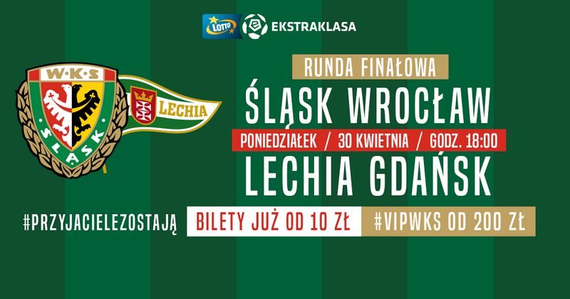 Bilety na mecz WKS Śląsk Wrocław - Lechia Gdańsk [ZAKOŃCZONY]