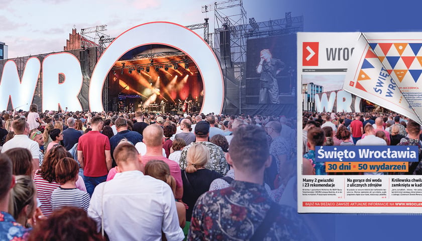 Scena ubiegłorocznego koncertu w ramach Święta Wrocławia na pl. Wolności
