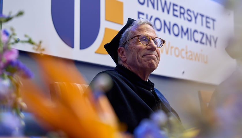 Prof. Eric S. Maskin, amerykański ekonomista, laureat Nagrody Nobla w zakresie ekonomii, doktora hc wrocławskiego Uniwersytetu Ekonomicznego.