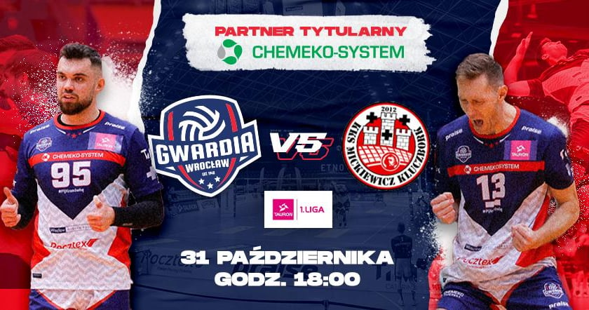 Bilety na mecz Gwardia Wrocław - KKS Mickiewicz Kluczbork [ZAKOŃCZONY]