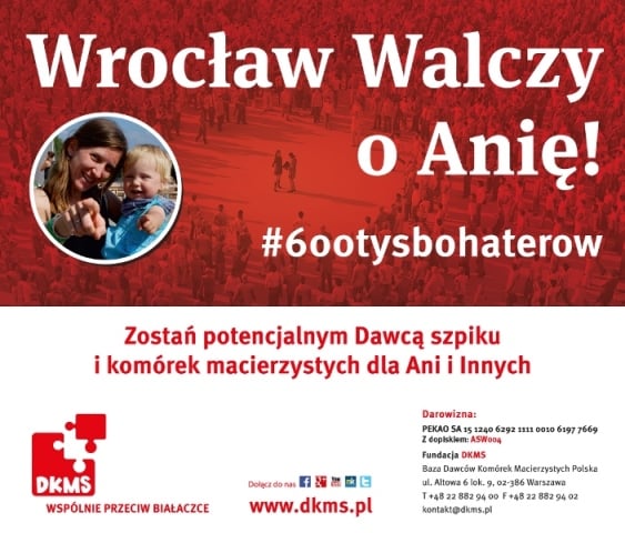 Poszukiwani wolontariusze do wielkiej akcji rejestracji dawców szpiku