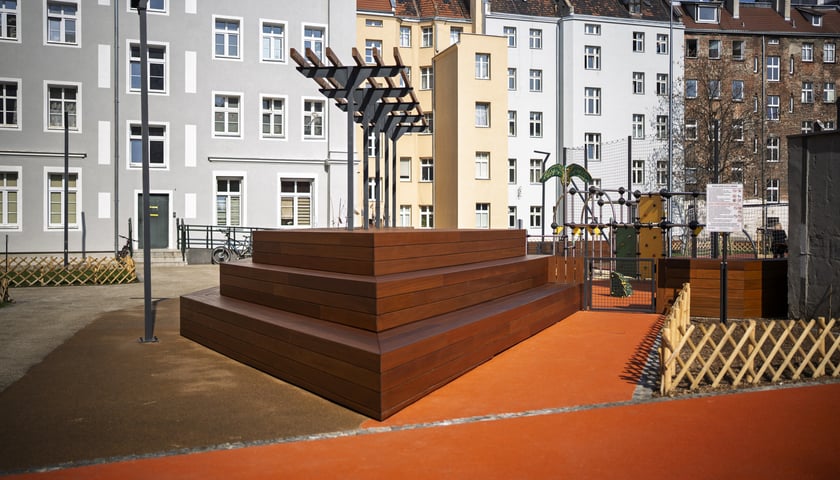 I etap Podwórka im. Wszystkich Mieszkańców został zrealizowany w ubiegłym roku
