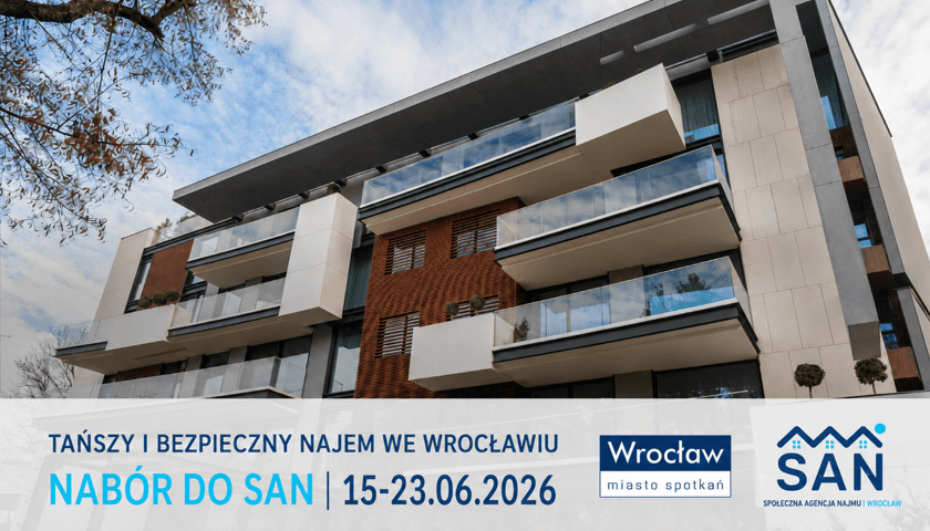Plakat informujący o tym, że nabór do SAN odbywa się od 15 do 23 czerwca 2026 r.