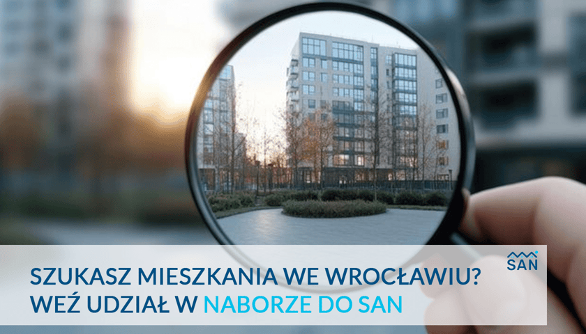 Ulotka informacyjna zachęcająca do wzięcia udziału w naborze do SAN