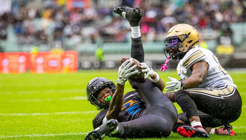 Mecz Panthers Wrocław - Berlin Thunder (50:12) na stadionie Tarczyński Arena, 14 czerwca 2026 r.