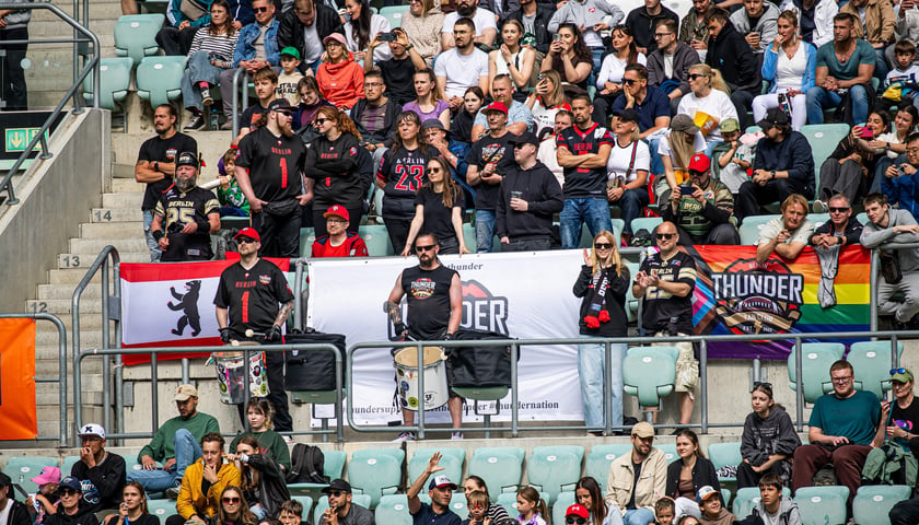 Mecz Panthers Wrocław - Berlin Thunder (50:12) na stadionie Tarczyński Arena, 14 czerwca 2026 r.