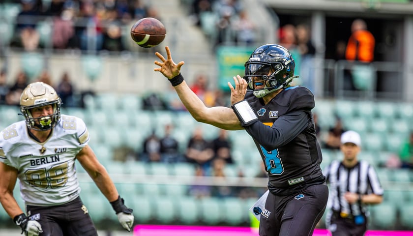 Mecz Panthers Wrocław - Berlin Thunder (50:12) na stadionie Tarczyński Arena, 14 czerwca 2026 r.
