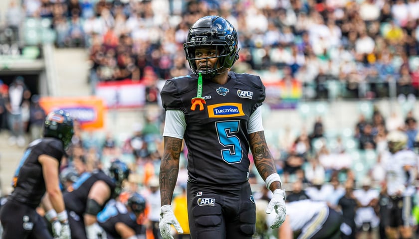 Mecz Panthers Wrocław - Berlin Thunder (50:12) na stadionie Tarczyński Arena, 14 czerwca 2026 r.