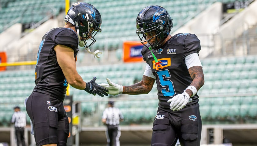Mecz Panthers Wrocław - Berlin Thunder (50:12) na stadionie Tarczyński Arena, 14 czerwca 2026 r.