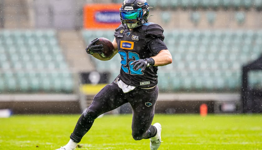 Mecz Panthers Wrocław - Berlin Thunder (50:12) na stadionie Tarczyński Arena, 14 czerwca 2026 r.