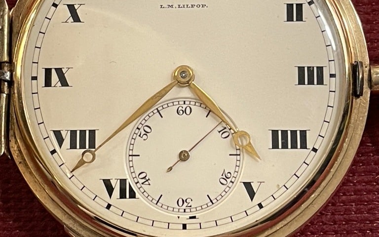 Złoty zegarek Ulysse Nardin - repetier - tarcza