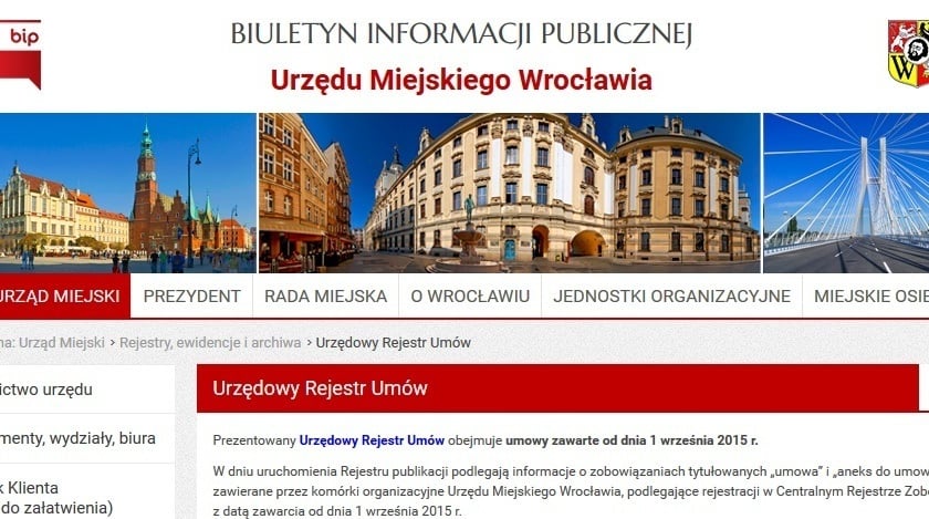 Wystartował urzędowy rejestr umów