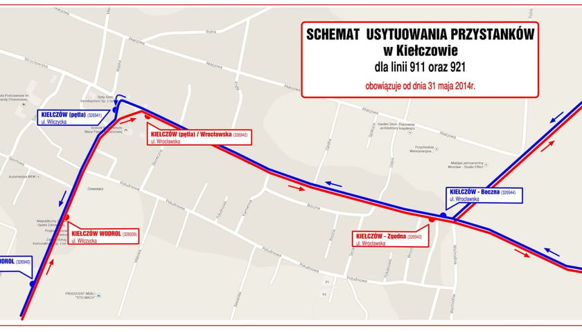 31 maja: uruchomienie przystanków w Kiełczowie