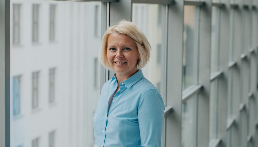 Dr hab. Karoliny Kremens, kierowniczki Inkubatora Doskonałości Naukowej - Centrum Digital Justice na Wydziale Prawa, Administracji i Ekonomii
