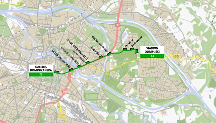 22-29 lipca: specjalna linia tramwajowa na Stadion Olimpijski