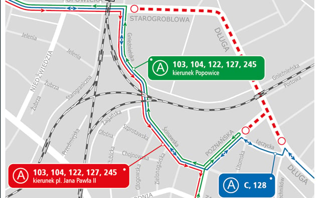 18 kwietnia – zamknięcie przejazdu pod wiaduktem na ul. Długiej