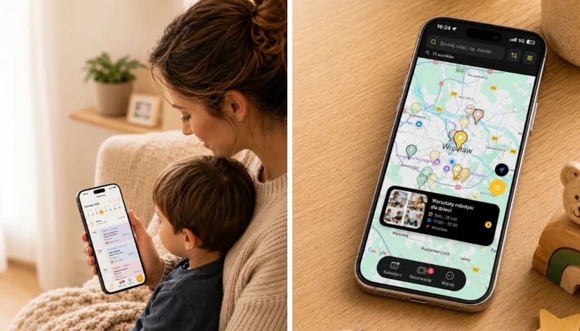 Aplikacja Playbee w telefonie, zdjęcia ilustracyjne