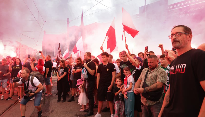 Wrocławianie upamiętnili 82. rocznicę wybuchu Powstania Warszawskiego, 1.08.2026 r.