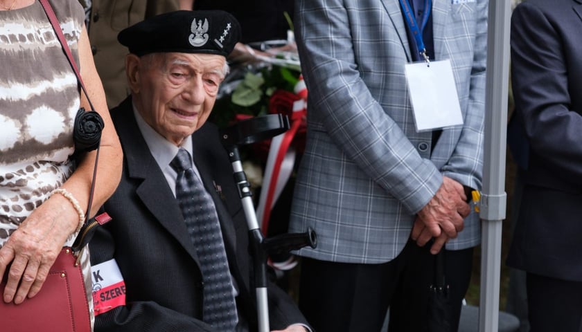 Włodzimierz Ruśkiewicz, pseudonim „Ryś” podczas  dolnośląskie obchody 82. rocznicy Powstania Warszawskiego, Wrocław, 1 sierpnia 2026