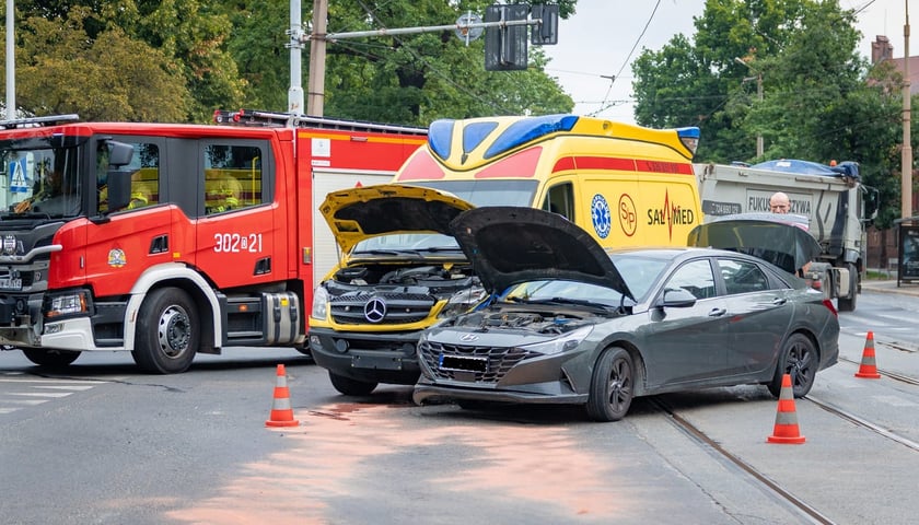 Wypadek na skrzyżowaniu Reymonta i Kleczkowskiej, 06.08.2026